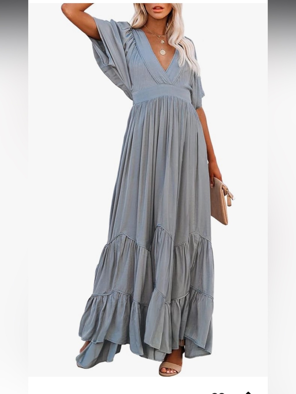 Storia Dress Maxi in Seafoam S boho elegant party wedding